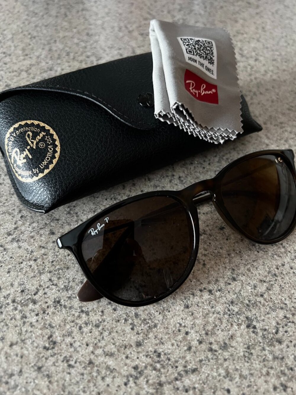 Ray-Ban Erika Polarized Gradient Round Sunglasses